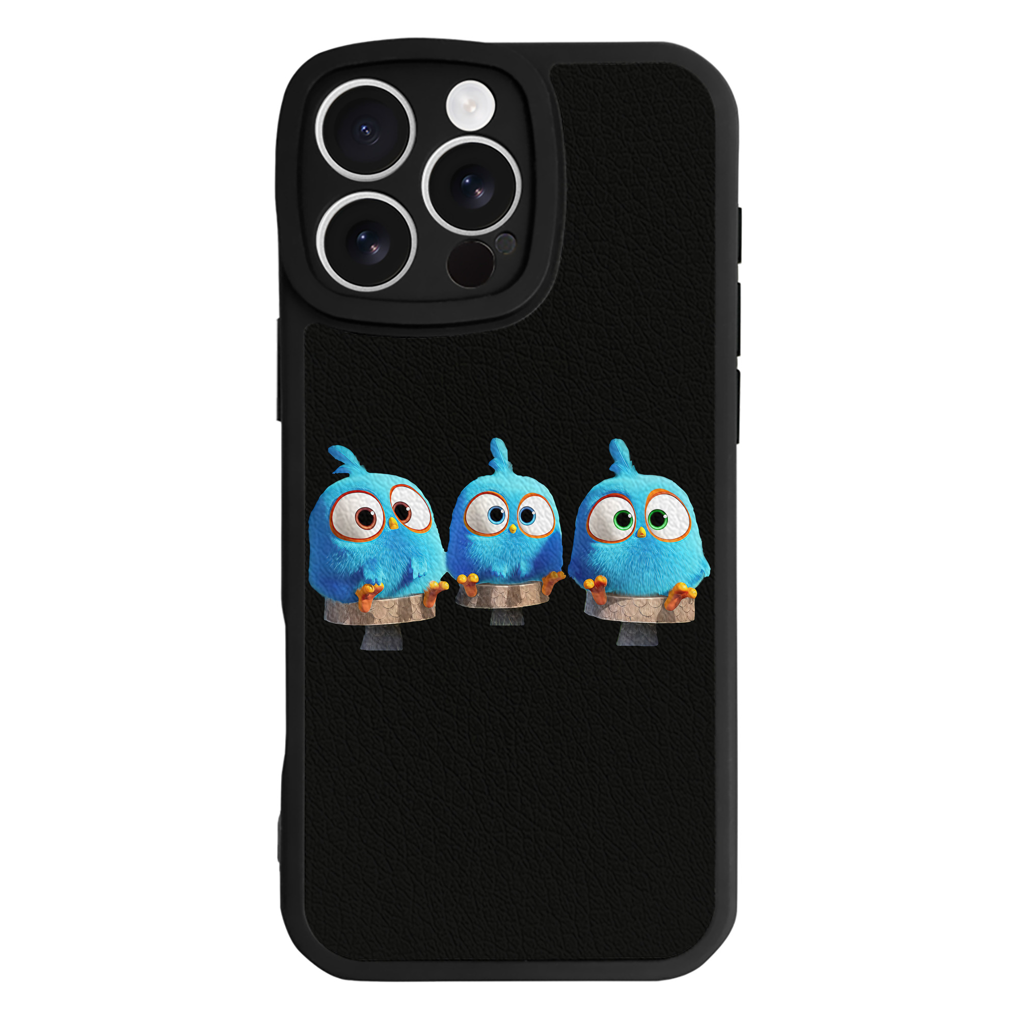 （画像用） Angry Birds アングリーバード 【iPhone 16シリーズ対応】シリコンスマホケース（レザー調） 材質：シリコン
